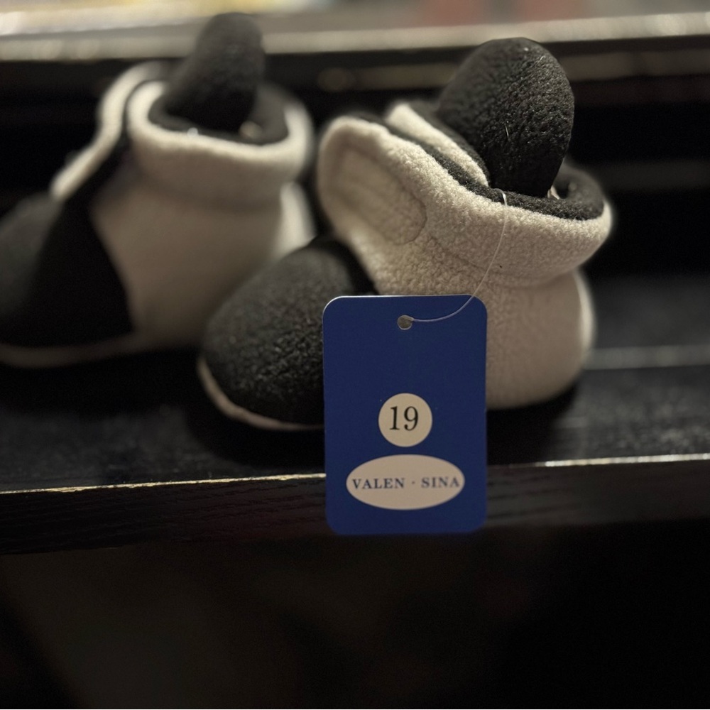 Valen Sina- Black and White Kids Booties